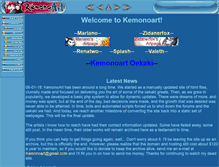 Tablet Screenshot of kemonoart.org